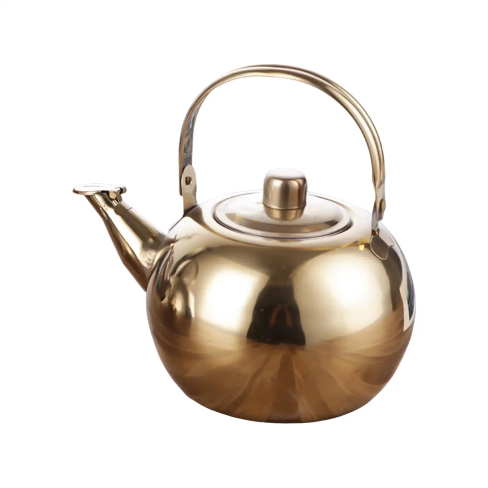 Stainless Steel Teapot Kitchenware Portable Tea Kettle with Infuser for Outdoor Loose Leaf Tea Stoves Pot Cook Pot Garden