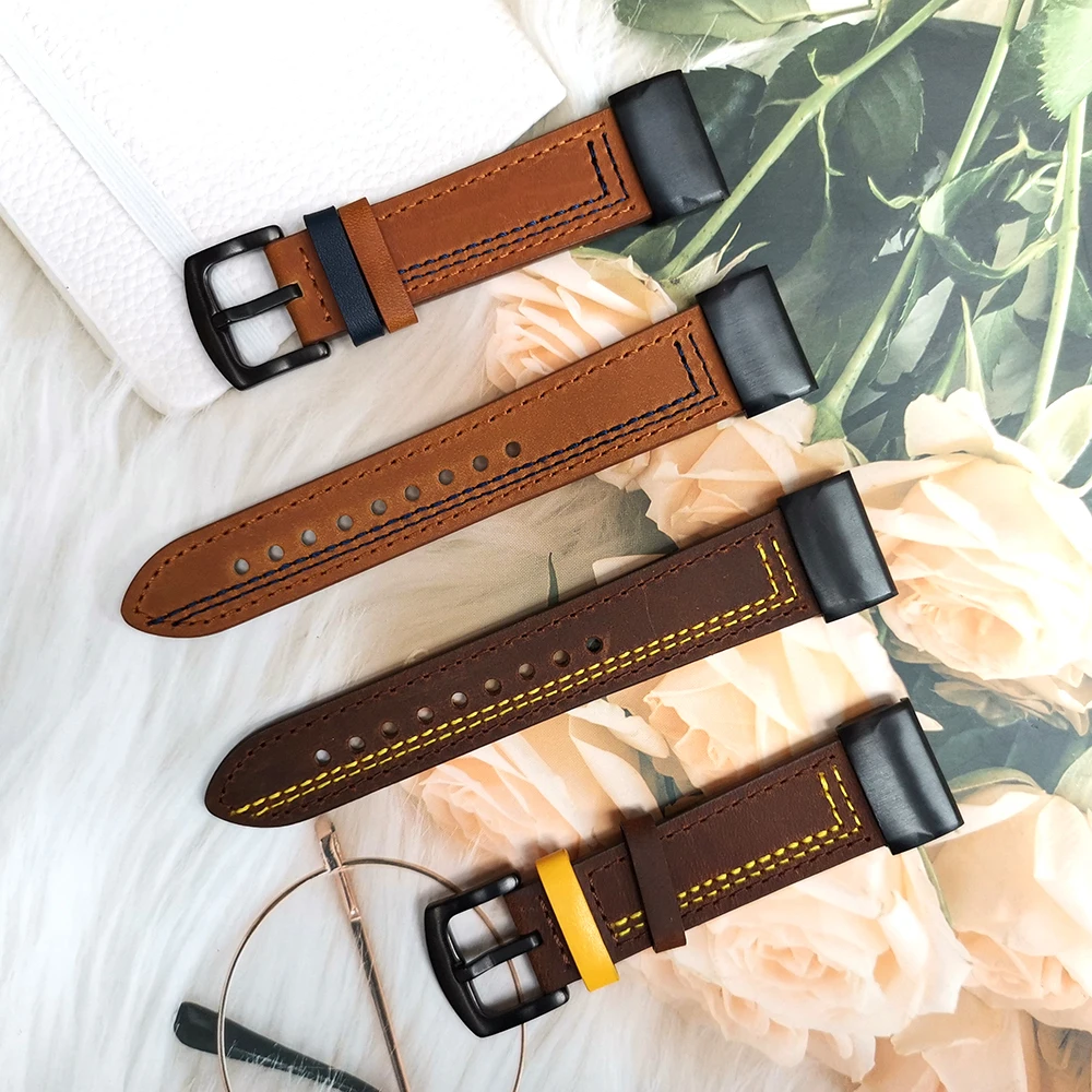 26mm Leather Strap For Gamin Fenix 5X Smart Watch Bracelet Quick Easy Fit Accessories 22mm Band For Fenix 5 Plus Watchband