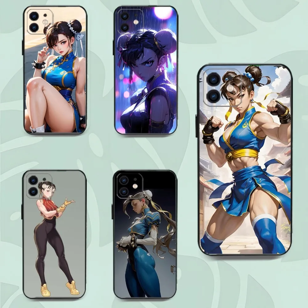 Chun-Li Game S-Street-F-fighters Phone Case For Iphone16 15 11 13 14 Pro Max Plus X Xr Xs Max 12mini Cover Case