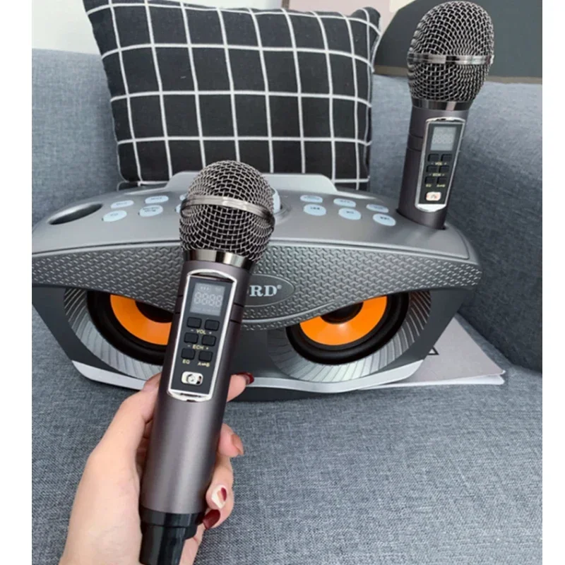 

SD306Plus Caixa De Som Bluetooth Wireless Dual Microphone Karaoke Speaker Portable Owl Loudspeaker Outdoor Home KTV Music System