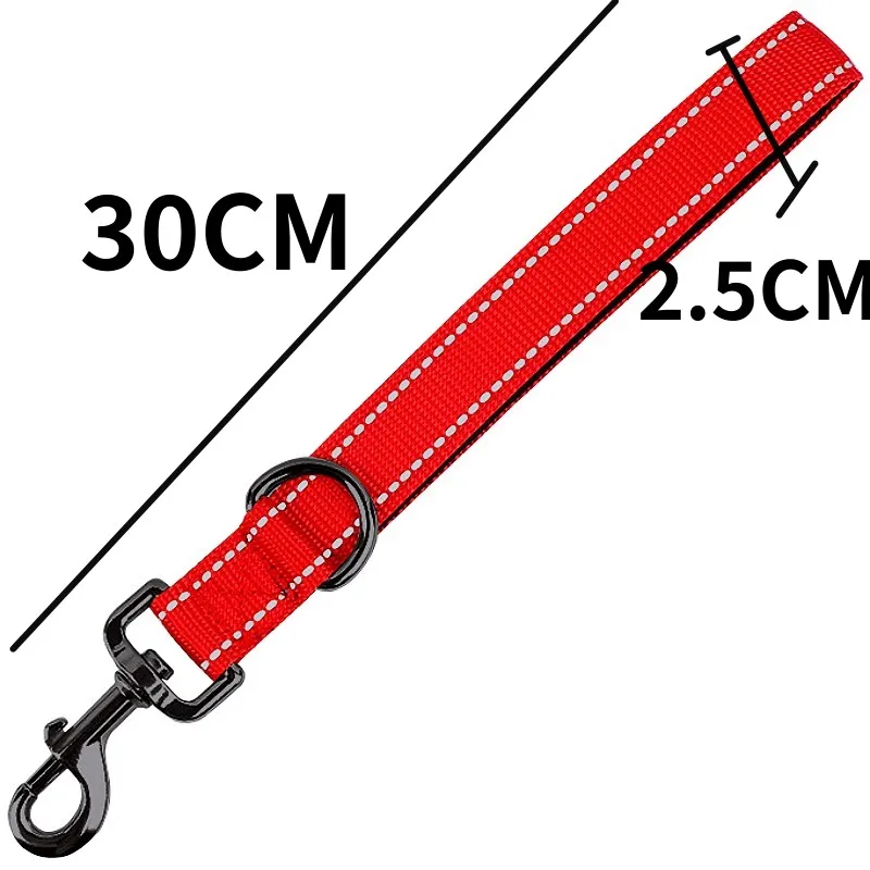 Correa para perro, correas cortas para perros de 30cm, correa reflectante para caminar con perros, correas cortas de un solo paso para entrenamiento de cadena para perros, cuerda grande para mascotas