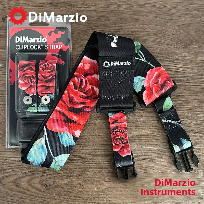 

Dimarzio DD2200/2300/24 Nylon Guitar Strap with Bule Anti-Loss Wood Guitar Strap Made in USA for Bass Guitar Accories