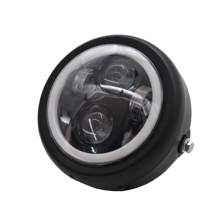 Electric Motorcycle Bicycle Super Bright LED Angel Eye Ring Headlights with Bracket Headlight Assembly view 4