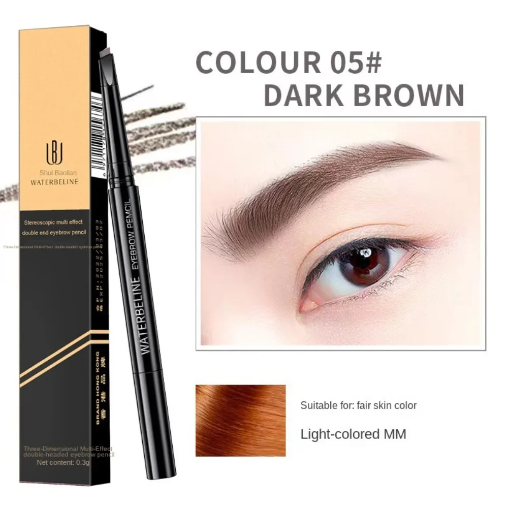 Makeup Tool Double Head Eyebrow Pen Waterproof Women Eyebrow Pencil Automatic Longlasting Eyebrow Stick Cosmetic Beginner