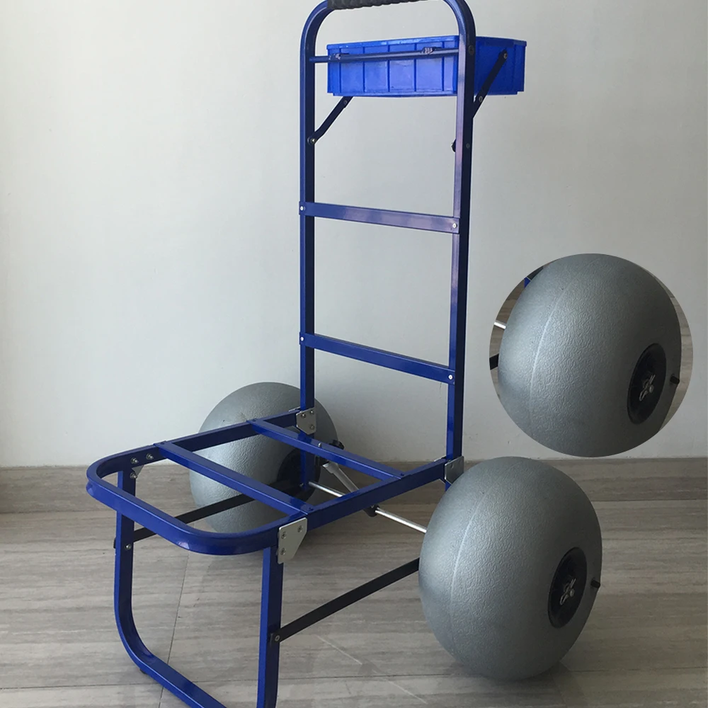Carp Fishing Camping Outdoor Steel Fishing Cart Popular and Practica Tools Usage Beach Trolley Cart