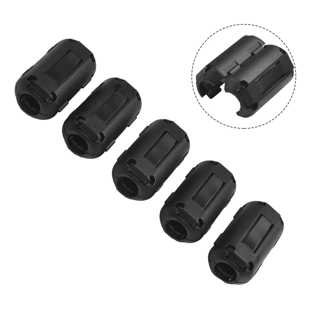 5 Stuks 3.5/5/7 Mm Ringkern Ferriet Kraal Clip Choke Rfi Noise Filter Clip Ruisonderdrukker filter Ring Bedrading Kabel Klem Gereedschap