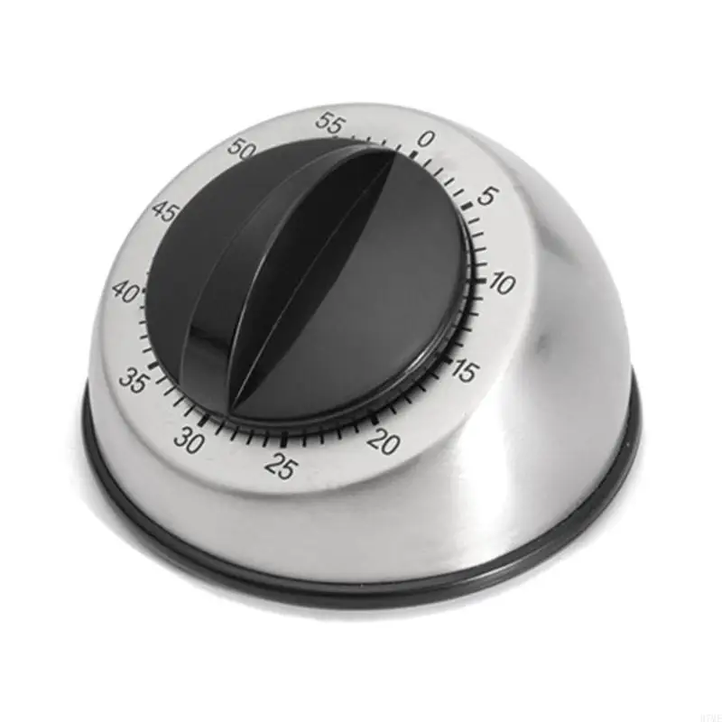 Timer cucina in acciaio inossidabile da 37me Timer meccanico cottura da cucina Strumenti cottura della sveglia