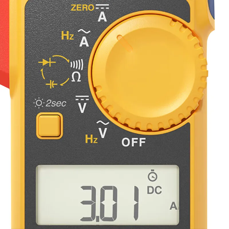 FLUKE Clamp Meter 301 Series F302+ 303 305 325 AC Current AC/DC Volt Ω Frequency Digital Voltage Tester