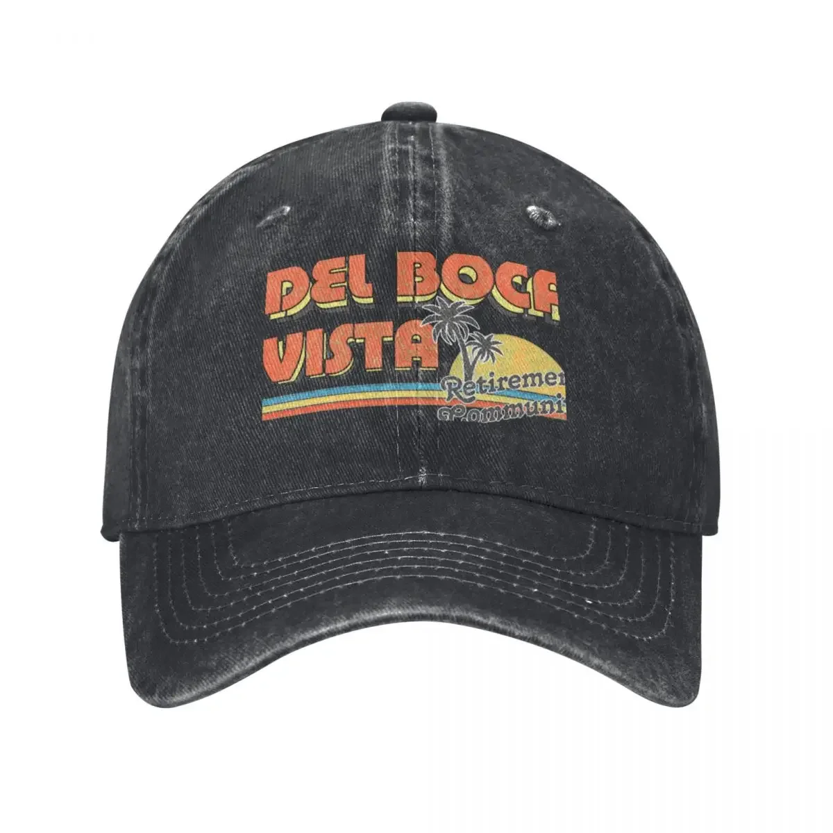 

Del Boca Vista Faded Baseball Cap Golf Hat Man Military Tactical Cap Hat Man For The Sun Women Caps Men's