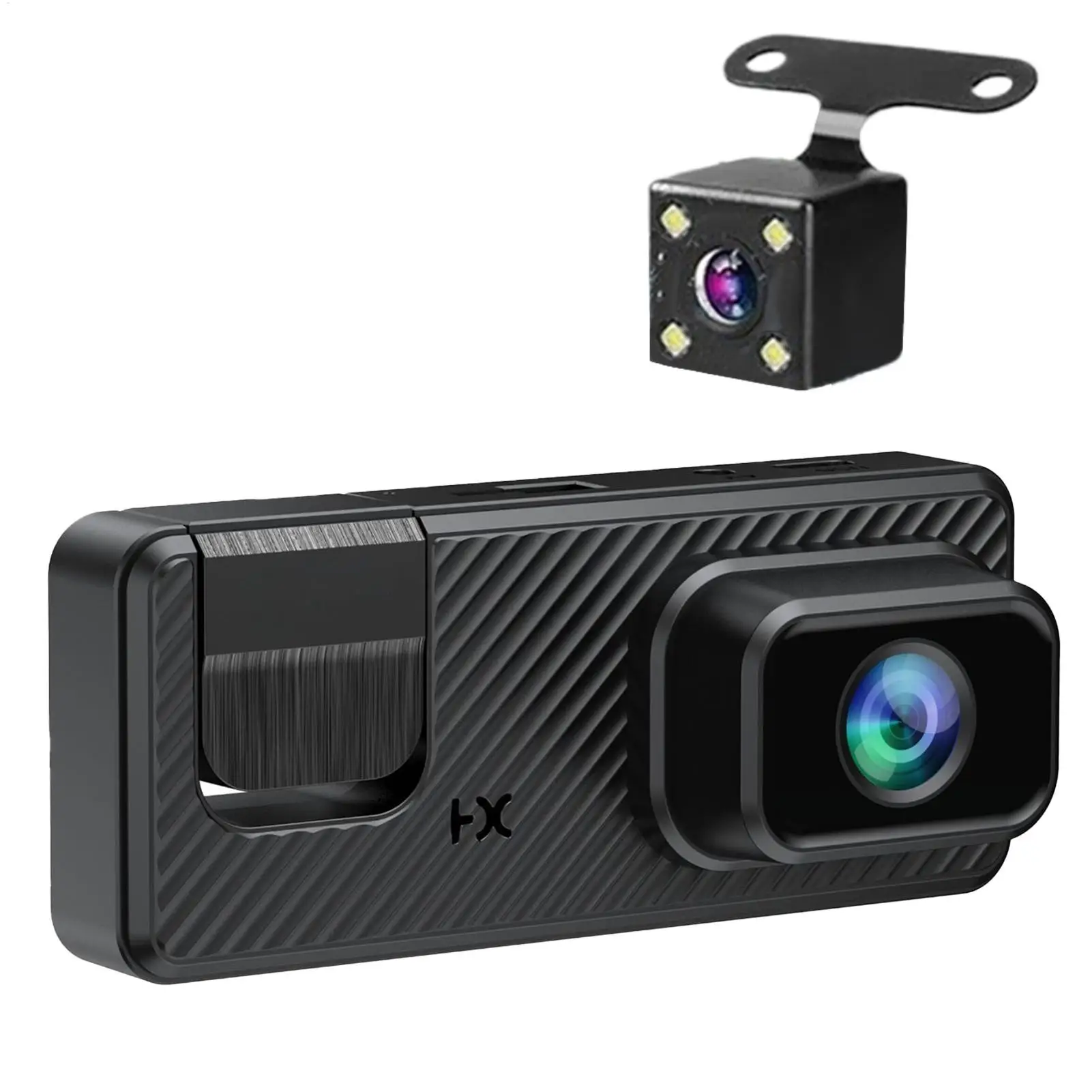 Dash Cam For Car 3 Channel Front And Back Dash Cam 1080P Monitor WIFI Infrared Night Vision Front Rear Reversing Image For Truck