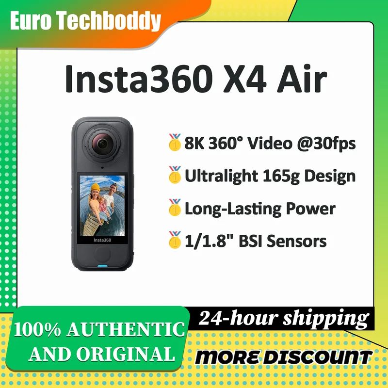 Le Migliori Offerte e Coupon del Web 7 Insta360 X4 Air — video 360° in 8K senza portarti dietro un cardan