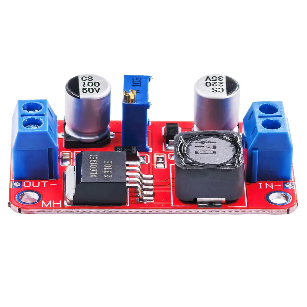 DC-DC Power Supply Boost Module XL6019 5A Step-up Voltage Converter Regulator 3.3-35V to 5V 6V 9V 12V 24V Adjustable Output