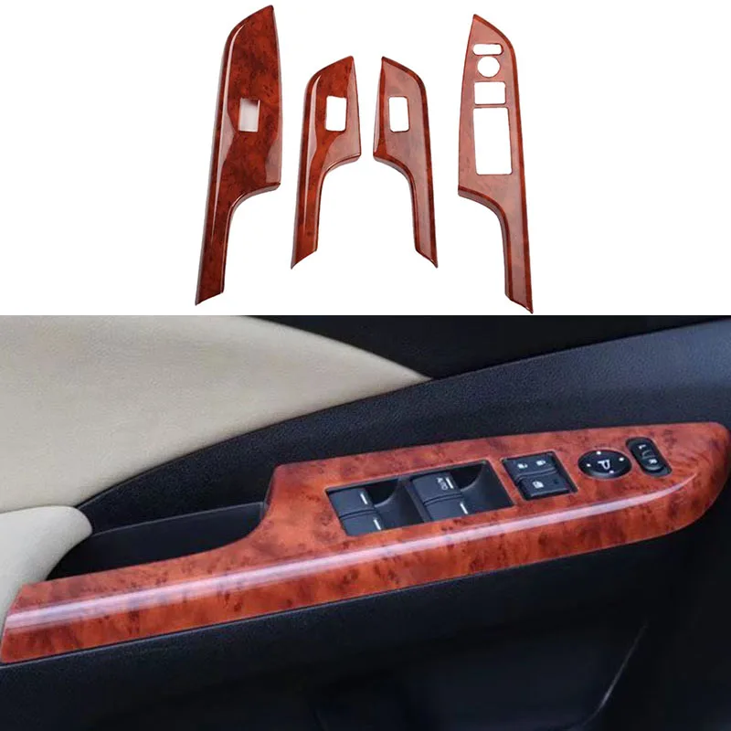 

Для Honda Crv 2012-2014 деревянная цветная крышка панели подъема окна, аксессуары для интерьера