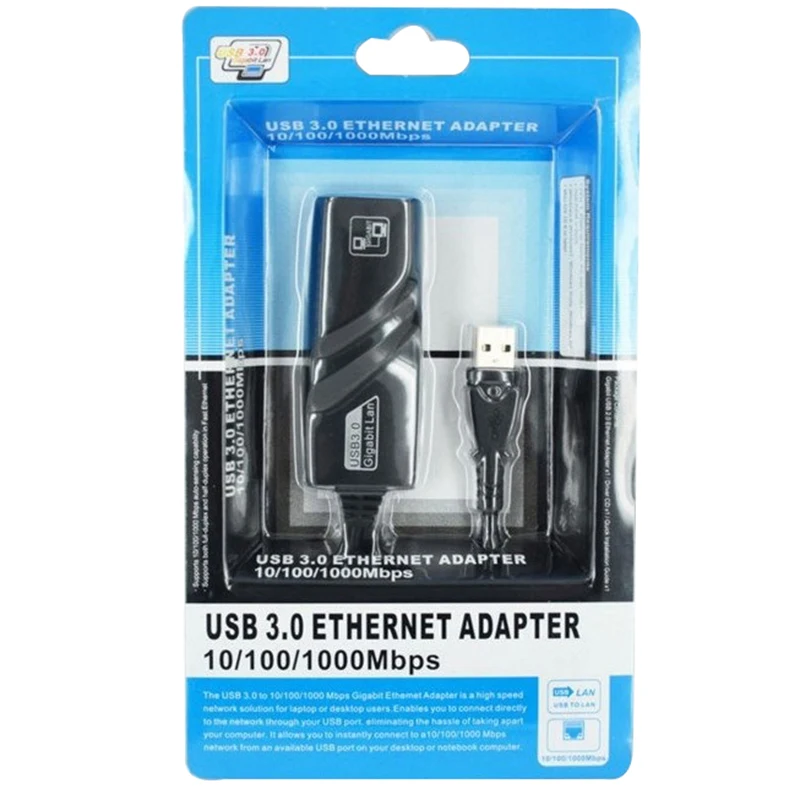 1000Mbps USB3.0 Wired USB To Rj45 Lan Ethernet Adapter Network Card For PC Laptop