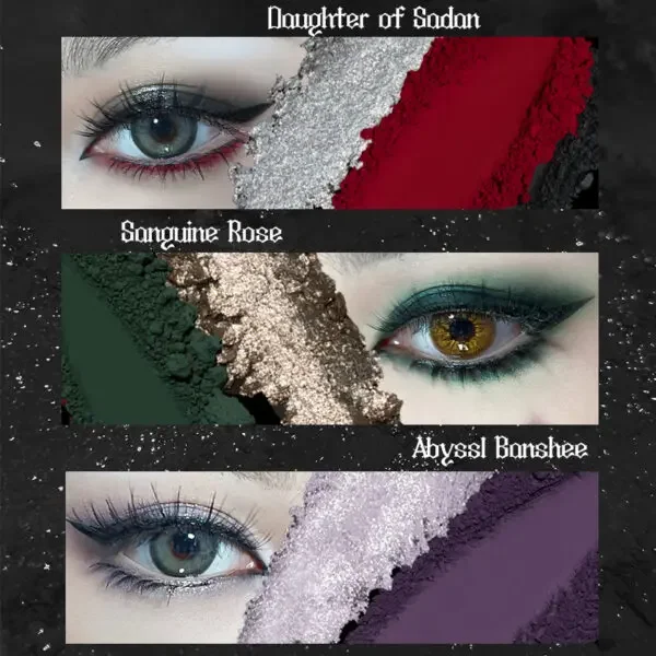 Haggard Scepter Smoky 5 สีอายแชโดว์ Palette Black Gold Sleeping Silkworm สีชมพู Chameleon Flash Contouring Matte อายแชโดว์