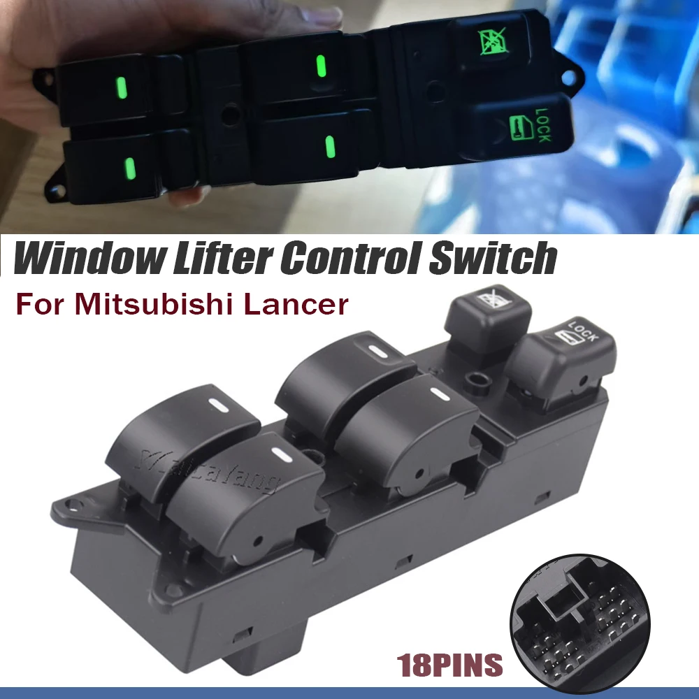 

For Mitsubishi Lancer 2008-2015 Power Window Driver Side Main Control Switch LHD Master Regulator Outlander Sport ASX 2010-2014