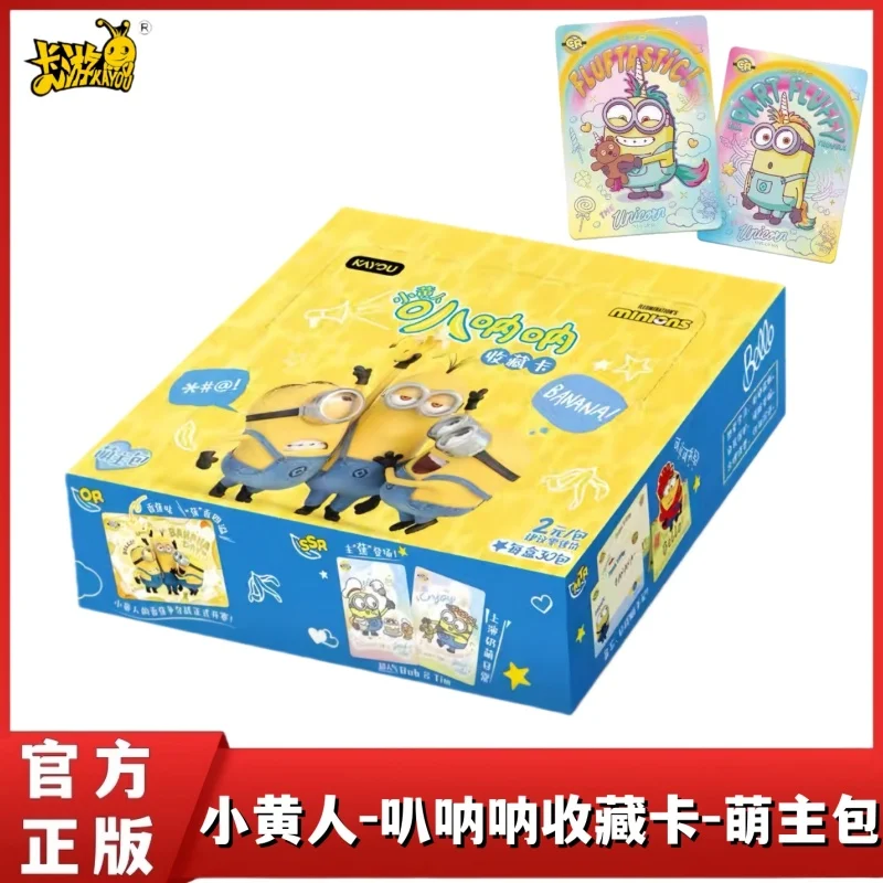 

New Kayou Minions Banana Collection Cards Cute Main Bag Collection Version 1 Anime Cartoon Anime Cards Toys