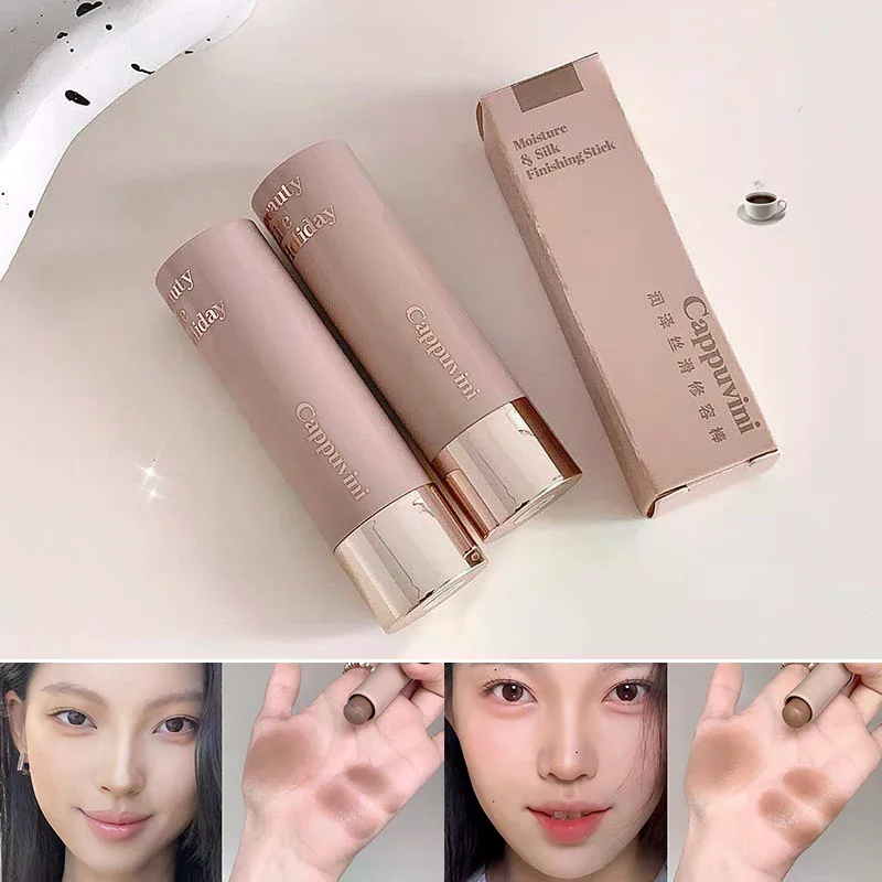 คอนซีลเลอร์เนื้อแมทท์แบบแท่ง ช่วยปกปิดริ้วรอย ติดทนนาน สร้างมิติ 3 มิติ ใช้ได้กับจมูก กันน้ำ ไฮไลท์หน้า ช่วยให้ผิวสว่างขึ้น แต่งหน้าคอนทัวร์