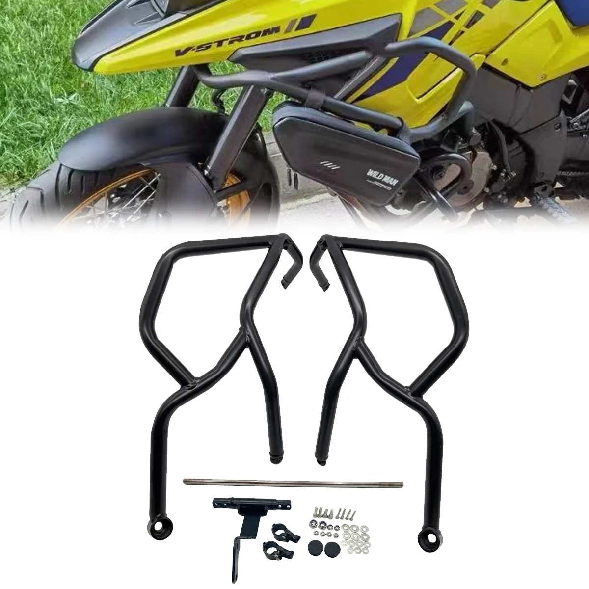 For Suzuki V-STROM DL1050 DE DL1050XT 2020 2021 2022 2023 Motorcycle Engine Guard Crash Bar Tank Bumper Protector Bar DL 1050 XT