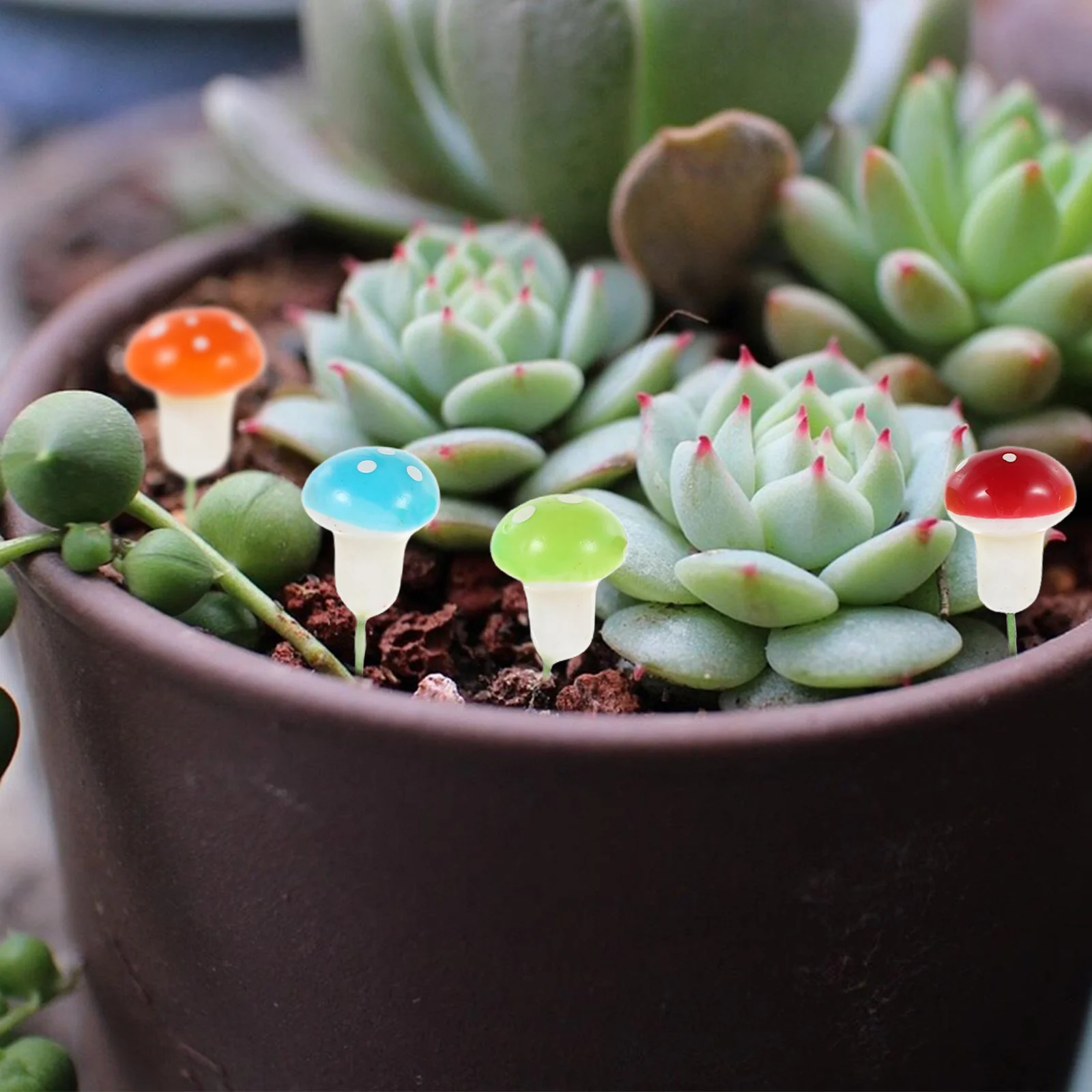 

60Pcs Artificial Mushroom Bonsai Accessories Realistic Mini Foam Mushroom Ornament for Terrarium Fairy Garden Micro Landscape