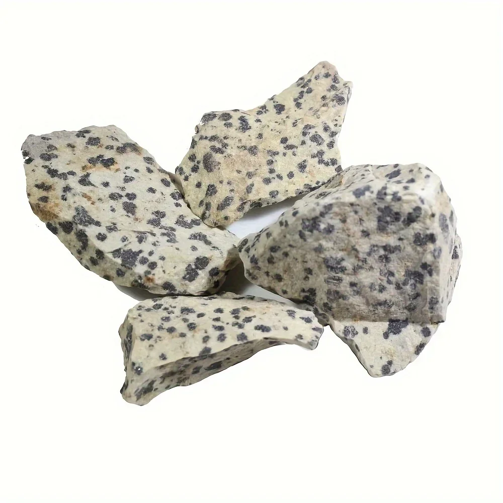 Dalmatian Jasper Raw Stone Aura Cleaning Original Dalmatian  Rough Raw Gemstone Large Stones Pieces Crystal Chunk Rock Raw