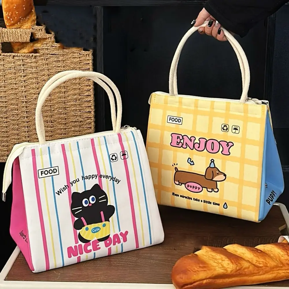 Cute Capybara Thermal Lunch Bag Cartoon Portable Lunch Box Insulated Food Storage Bag For Women Girl Kids