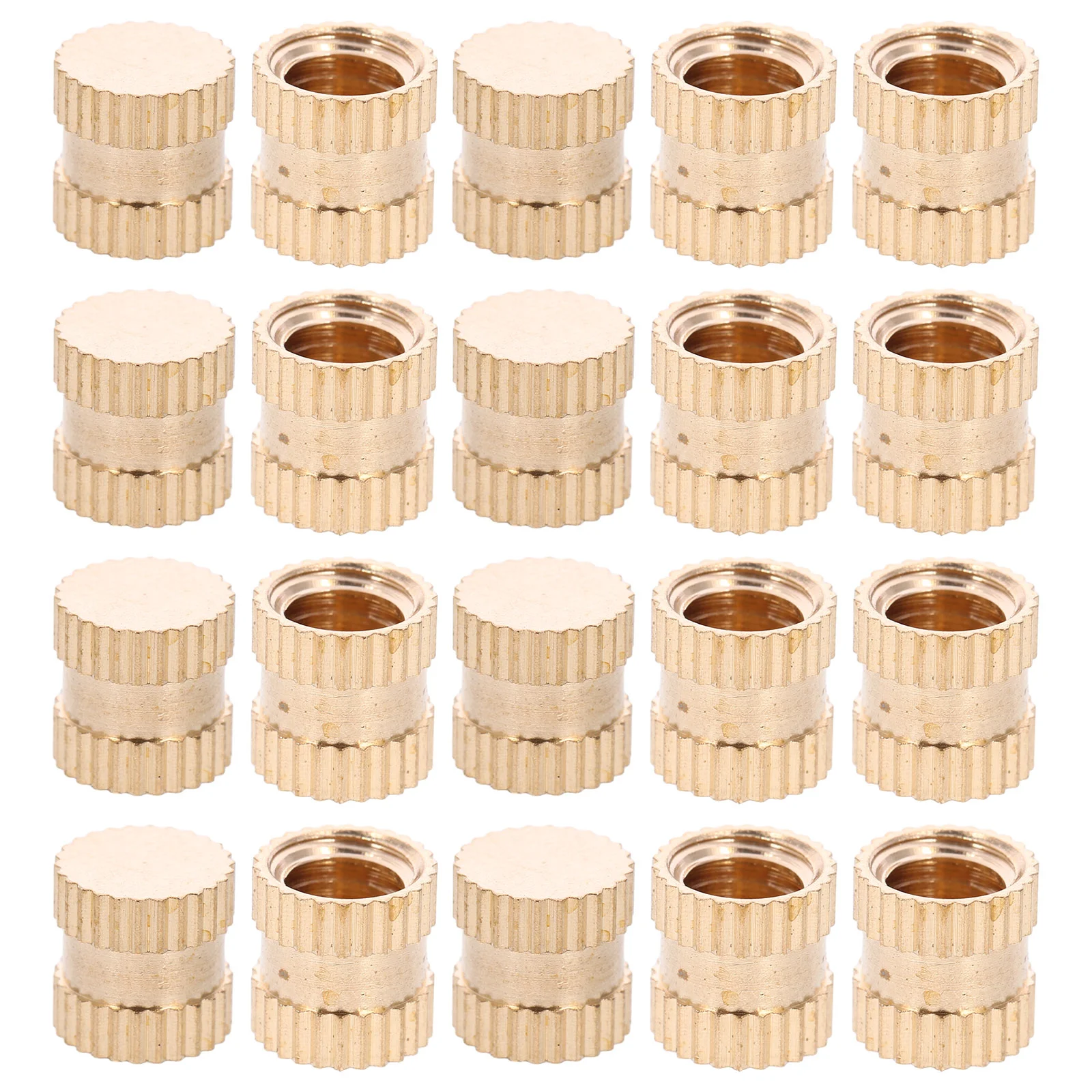 

20pcs Threaded Insert For Plastic Injection Molding 8x8mm Nut Insert Embedment Nut heat set insert 1/4 inch heat set inserts