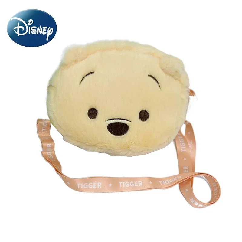 Disney Winnie The Pooh Shoulder Bag for Girl Cartoon Crossbody Bag Lotso Alien Side Bags for Kid Mini Handbags Plush