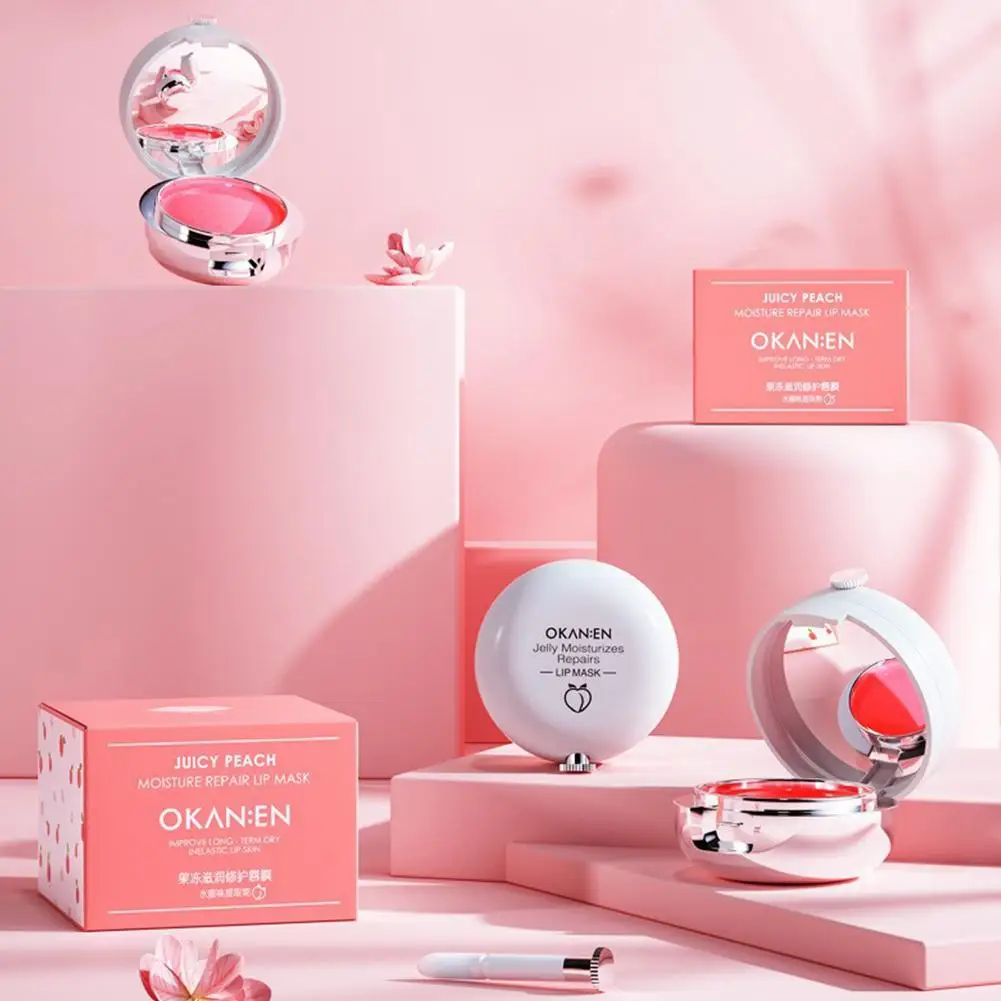 Pincel de labios de melocotón, Base de labios hidratante incolora, bálsamo labial, pincel para pérdida, lápiz labial antidiseño A3q8