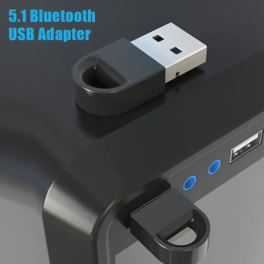 USB Bluetooth 5.1 Dongle Adapter for PC Speaker Wireless Mouse Music Audio Receiver Transmitter Bluetooth for Car