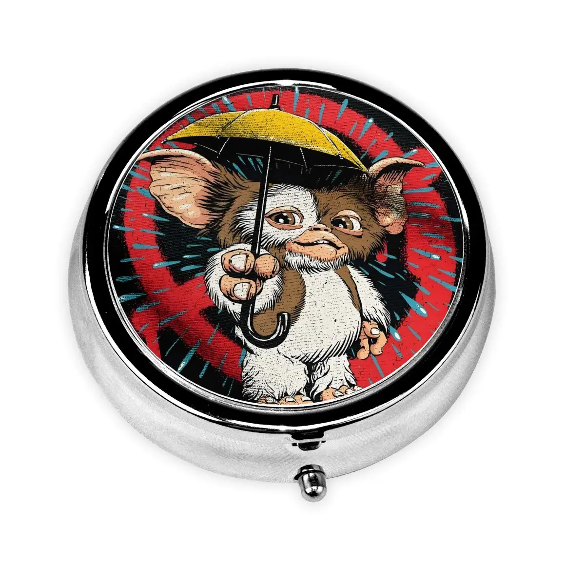 G-Gremlinses السفر حبوب مستديرة المنظم Mogwai الوحش الرعب الرجعية الخيال العلمي صندوق دواء حبة صندوق الخائن صندوق تخزين