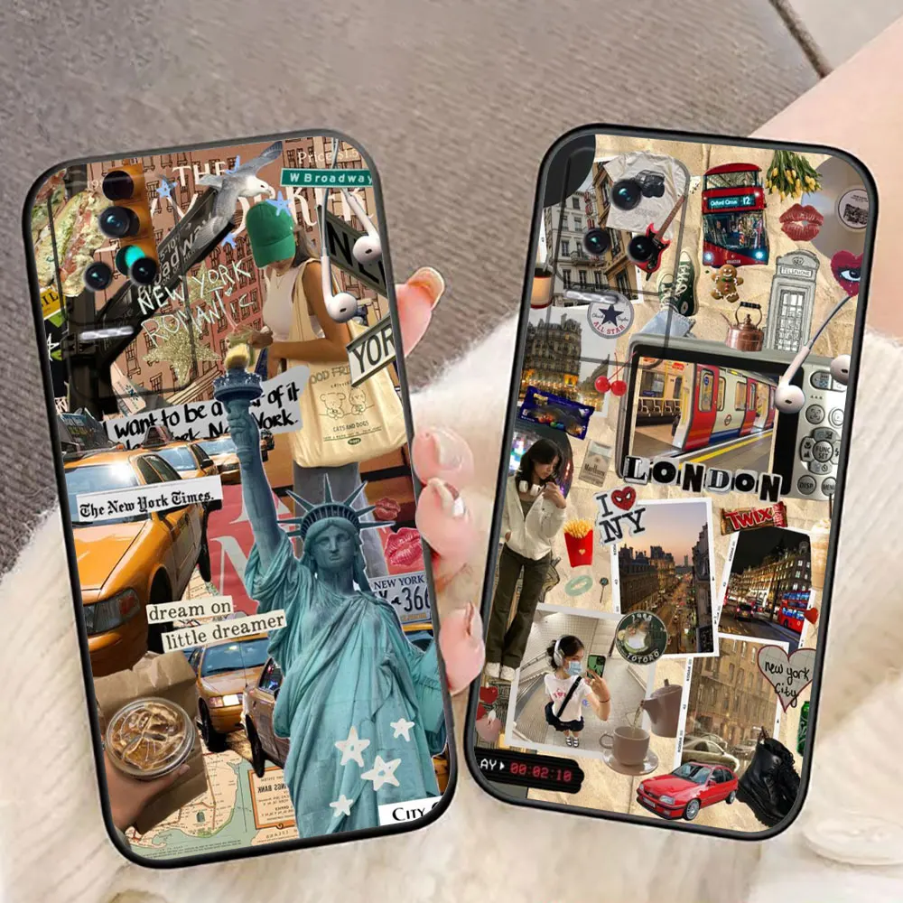 City Beautiful Pictures Phone Case For Redmi K60 K40 K30 13C 12 12C 10 10C 9 9T 9C 9A 8 8A 7A 6A A2 A1 GO ULTRA PLUS Case Shell