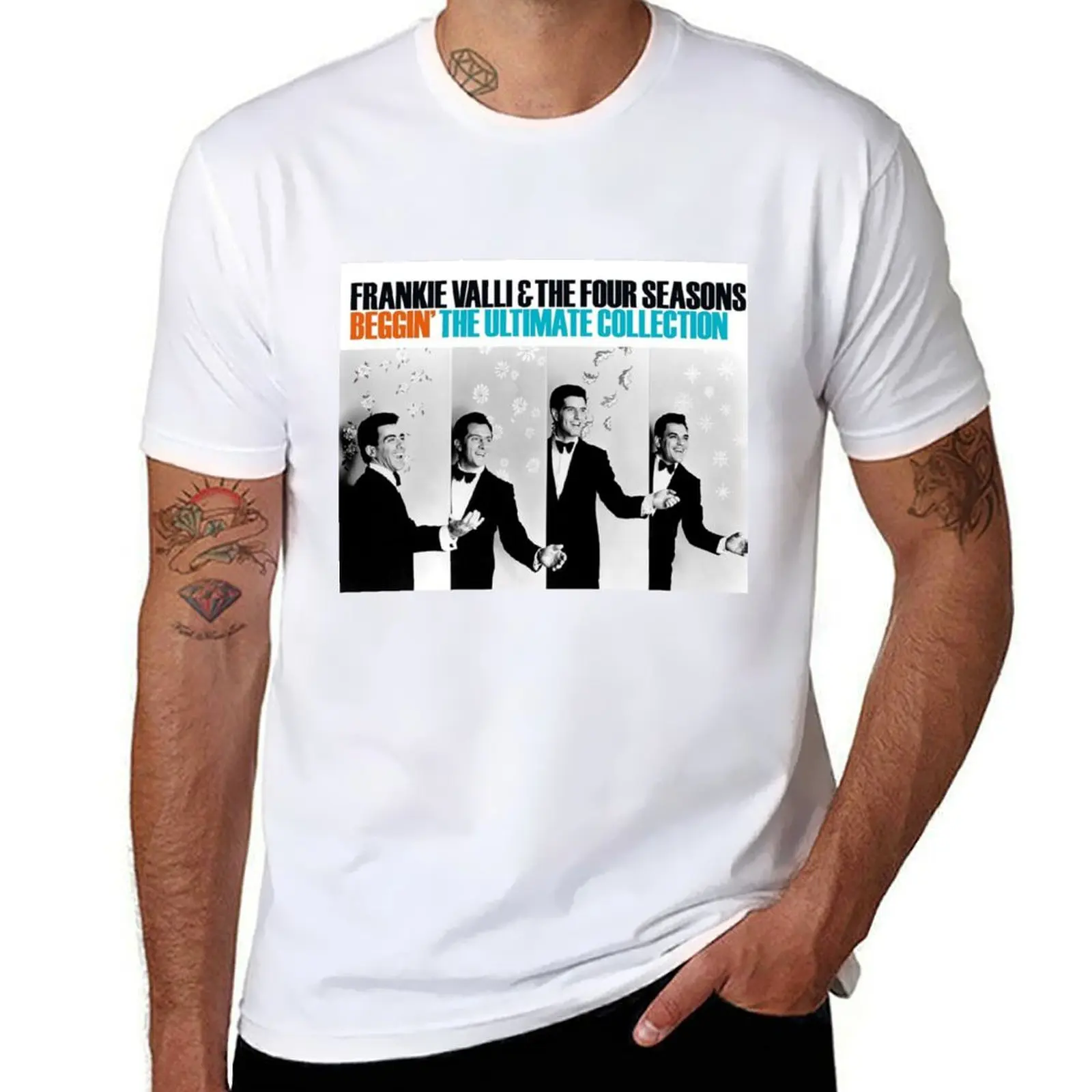 

FRANKIE VALLI AND THE FOUR SEASONS ALBUM 2021 DEDEKLISTA3 T-Shirt Christmas Casual Short Sleeve Top