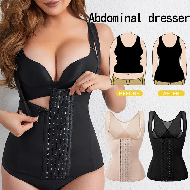 

Women's Slimming Tummy Control Corset Vest Waist Trainer Corset Postpartum Body Shaper Shapewear Women's Underwear Shapewear