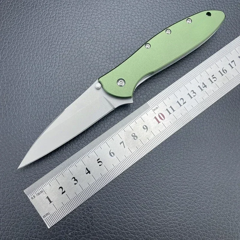 

1660 Folding Pocket Knife 8cr13mov Stainless Steel Drop Point Blade Spring Assisted Outdoor Self-defense Knives EDC