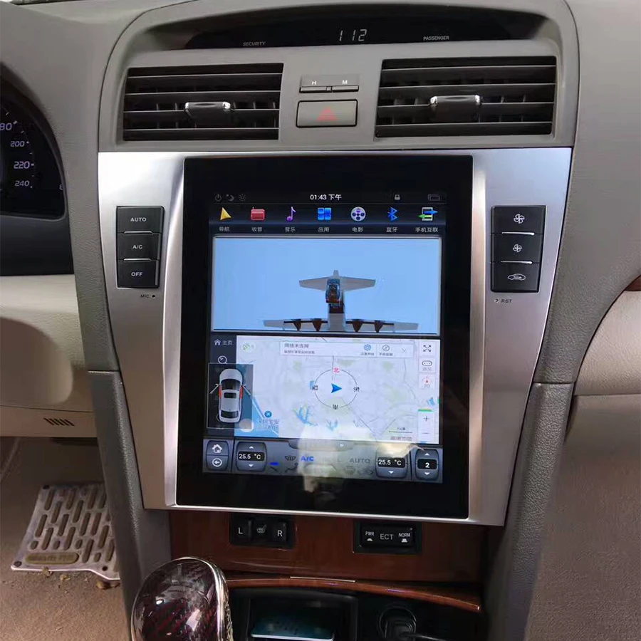 สําหรับ Toyota Camry 2008-2012 Android 13 8G256G เครื่องเล่น DVD มัลติมีเดีย CarPlay GPS Navigation Touch Screen วิทยุรถยนต์