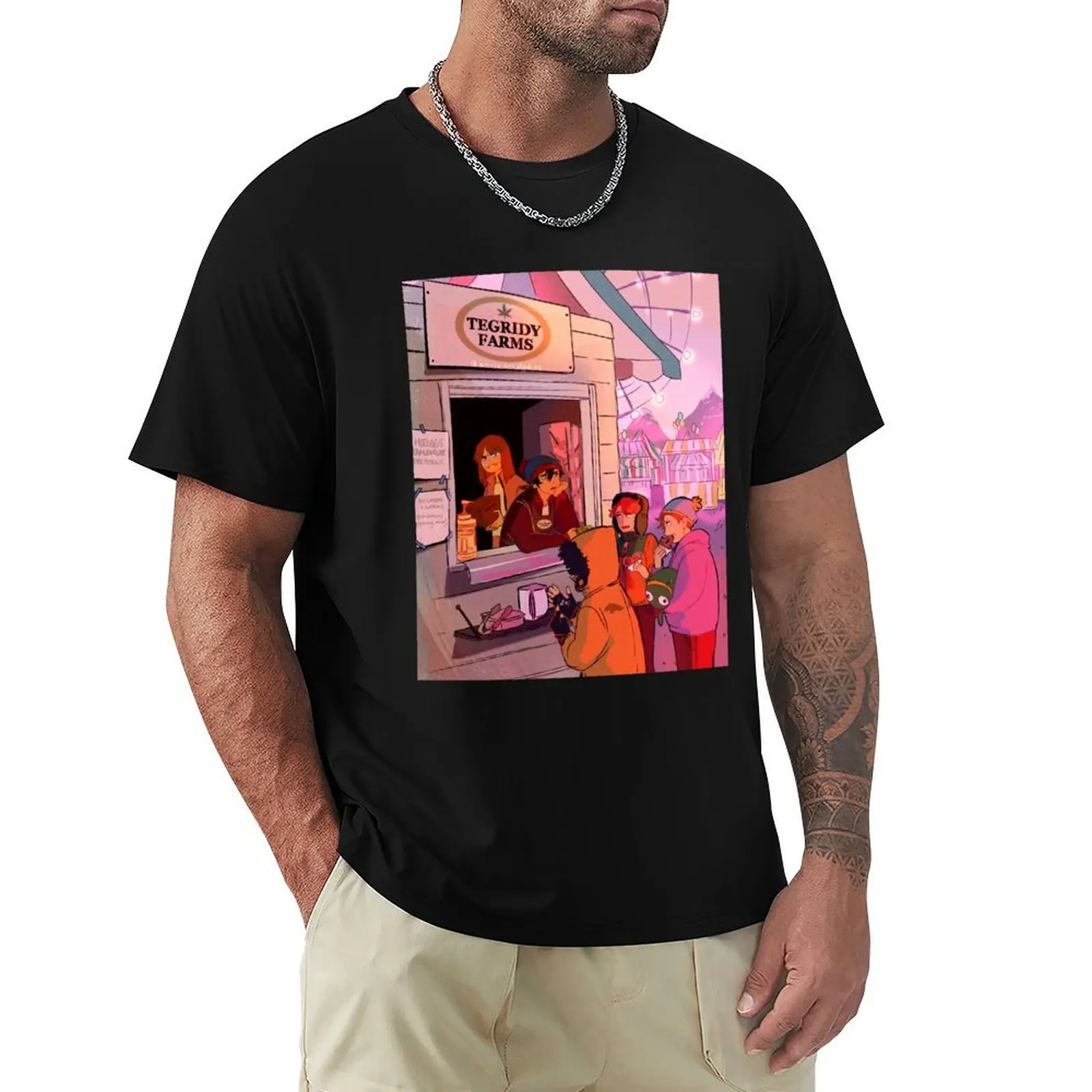 

Food Truck T-Shirt Basic Solid Color Casual Tee Shirt