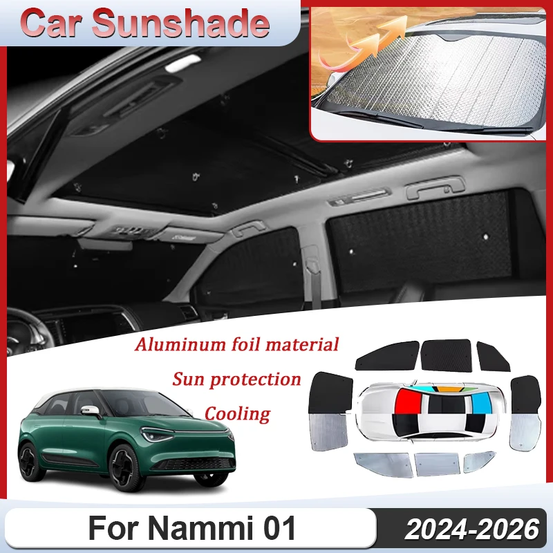 

For Dongfeng Nammi 01 Box 2024 2025 2026 Car Full Sun Visors Blind Sunshades Side Window Protect Privacy Anti-UV Car Accessories