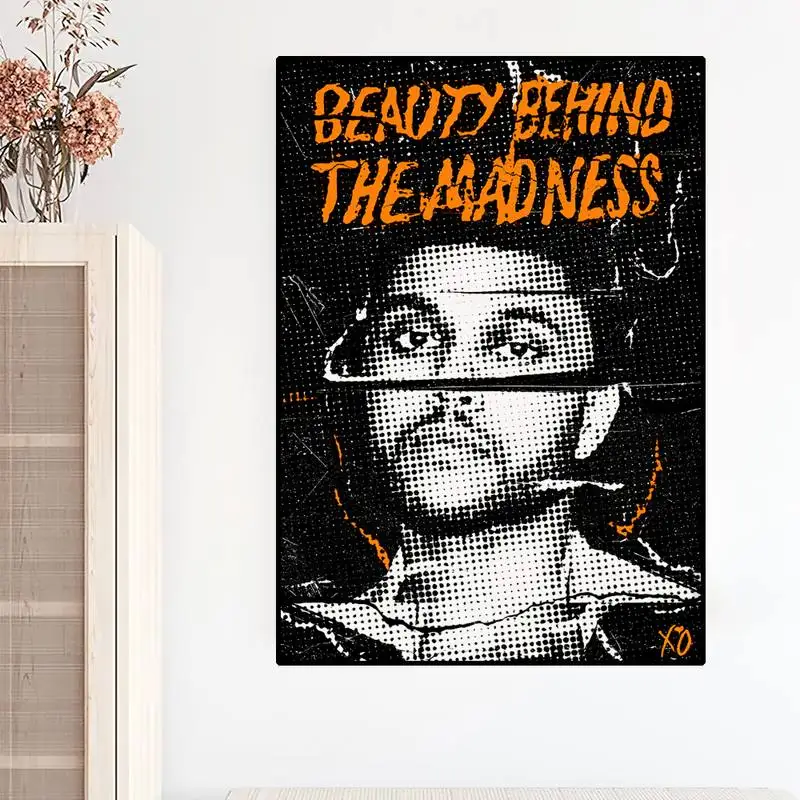 Singer The Weeknd POSTER Poster Prints Wall Painting Bedroom Living Room Wall Sticker Small