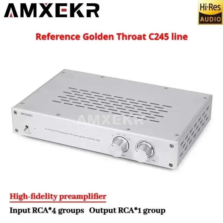 AMXEKR Reference Golden Throat C245 Line Class AA Servo Preamplifier HiFi Fever High-Fidelity Audio Preamplifier