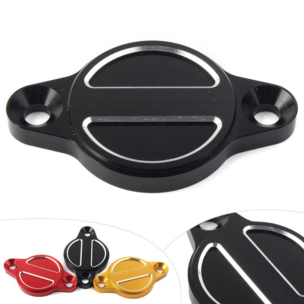 Tapas de filtro de aceite de motor de motocicleta de aluminio protector de cubierta para DUCATI Monster 1100 1200 Multistrada Hypermotard negro/rojo/dorado