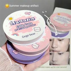 3 Colors Matte Face Pressed Powder Waterproof Long Lasting Oil-control Setting Powder Cushion Natural Full Coverage Face Makeup