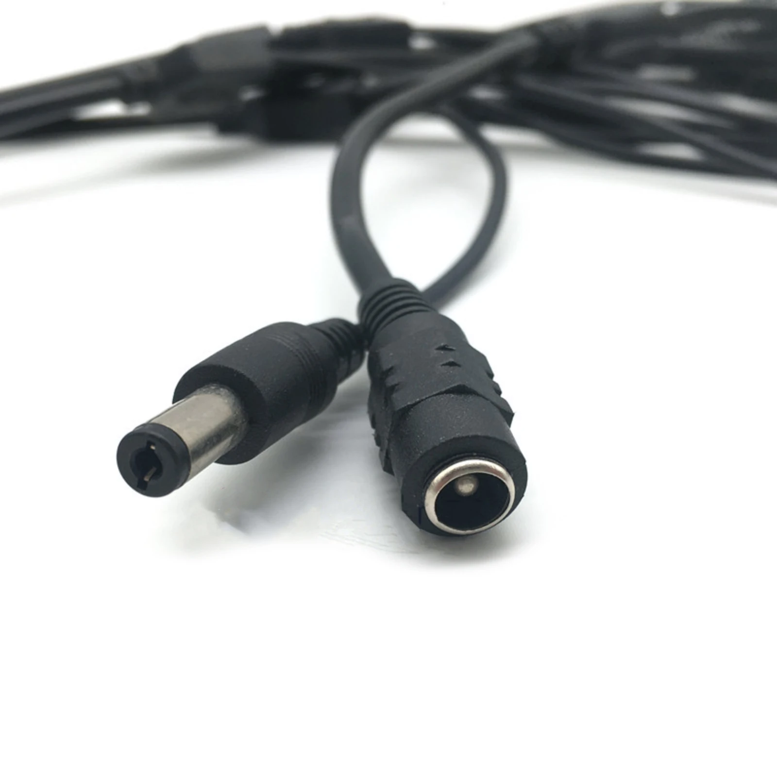 1Pc 5.5mm x 2.1mm 1 Female to 8 Male DC Power Splitter Plug Cable Adapter 12V For CCTV Home Security Camera Accessories