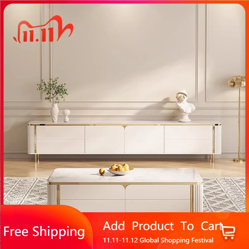 

Modern White Tv Stands Designer Drawers Monitor Aesthetic Wood Tv Table Nordic Organizer Muebles Para Tv Chinese Style Furniture