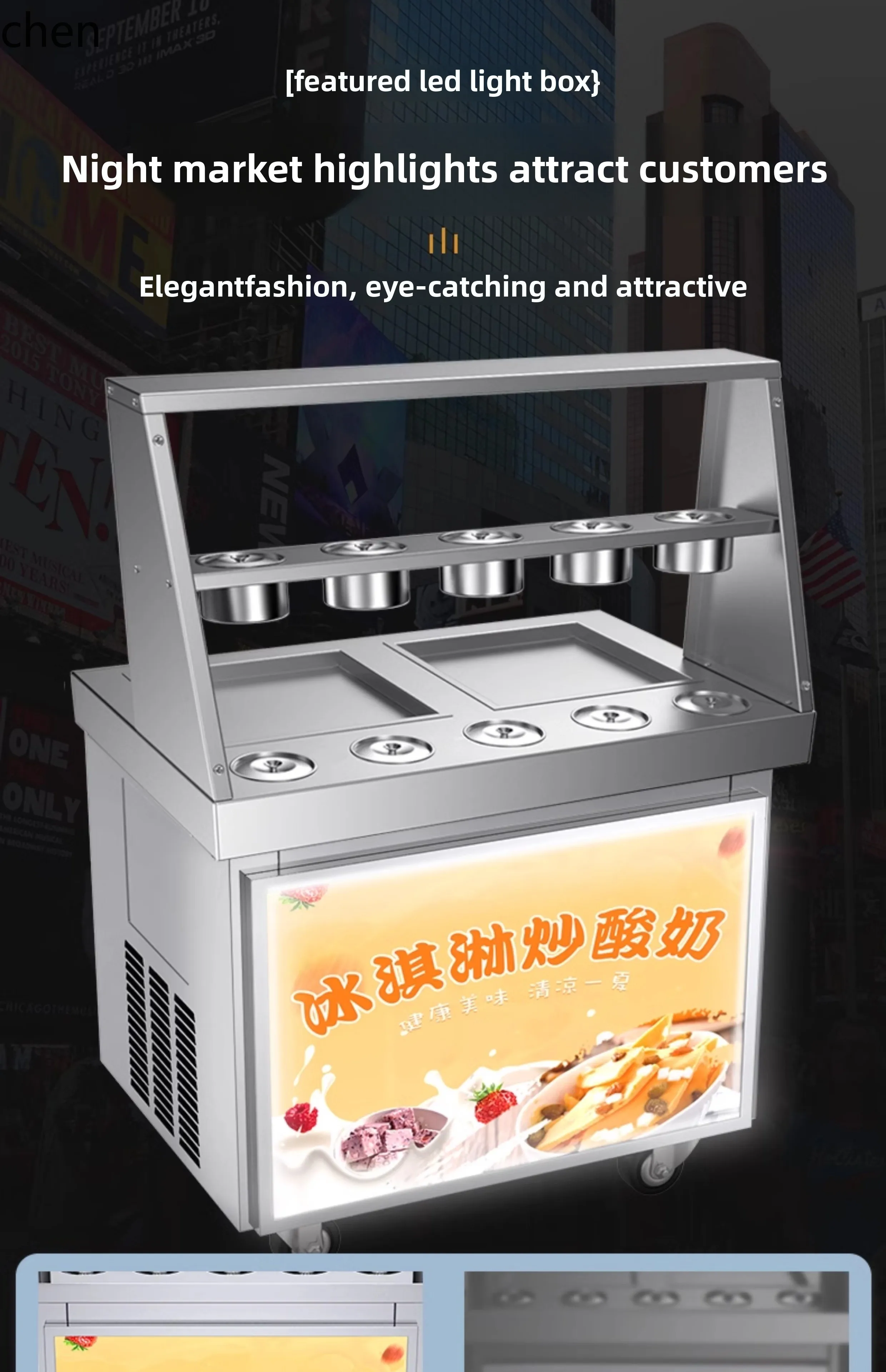 ZML Macchina per yogurt fritto Macchina per ghiaccio fritto automatica commerciale Macchina per rotoli di ghiaccio fritto a vaso singolo e doppio