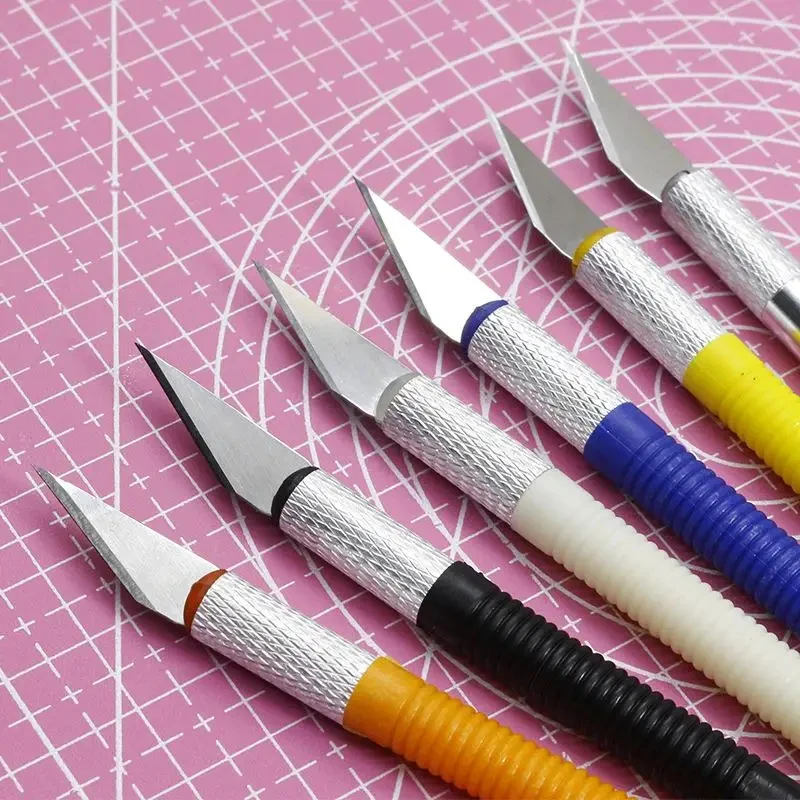 1-4Pcs Cutter Knife Art Utility Knife Pen Sword Cut Stickers Scrapbooking Cutting Tool Hand Account Sword School Supplies