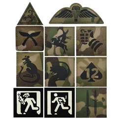 New Design Infrared Reflective Animal Scorpion Armband Rat IR Reflective Paratrooper Camouflage Square Patches for Clothing