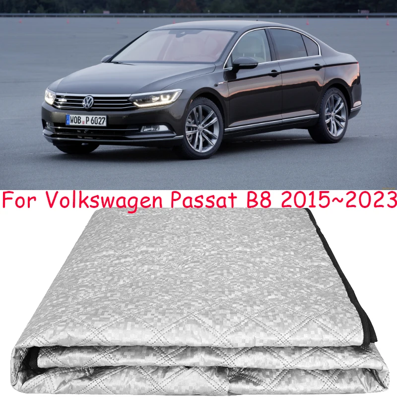 Car Snow Cover For Volkswagen VW Passat B8 GT 2015~2023 Winter Sunshade Anti-frost Ice Protector Exterior Accessories 2016 2018