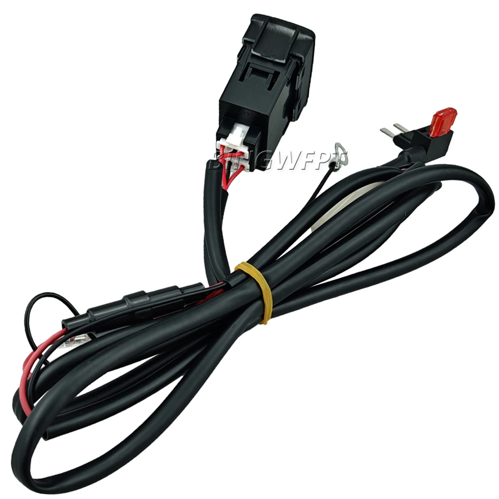 1PC Red Light Car Charger PD+QC3.0 USB Socket Fast Charge Outlet Power Adapter for Honda CR-V 2007-16 Fit 2008-11 Accord 2004-13