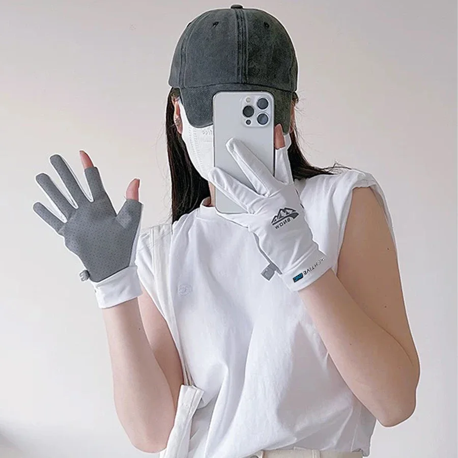 

Sunscreen UV Sun Protection Gloves Men's & Women's Touchscreen Non Slip Breathable Summer Outdoor Gloves